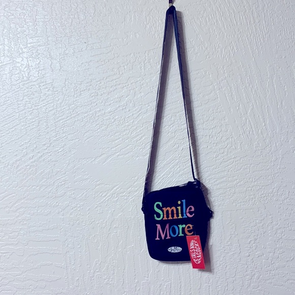 Black canvas crossbody Smile More - Picture 4 of 11